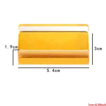 

Transparent Yellow Natural Rosin Resin Colophony Cuboid With Wooden Box N0HA