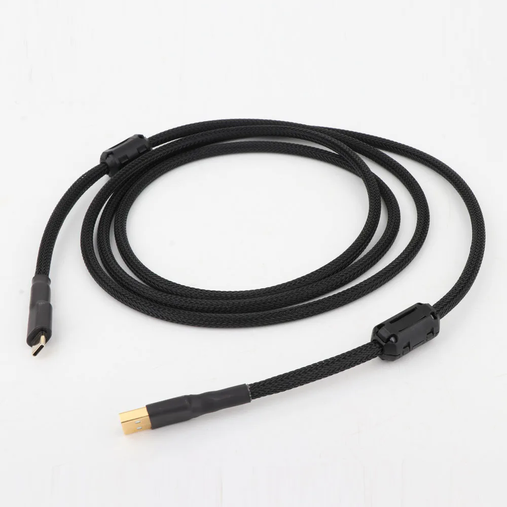 Fidelidade com Anel Cabo para Amplificador Usb de Alta Usb a tipo c Canare-cabo Magnético Duplo Cabo Cobre Dac - Image 5