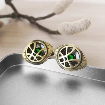 

Avengers Doctor Strange Cufflinks Eye of Agamotto Cuff Link Superhero Jewelry French Shirt Men Groom Cufflinks High Quality