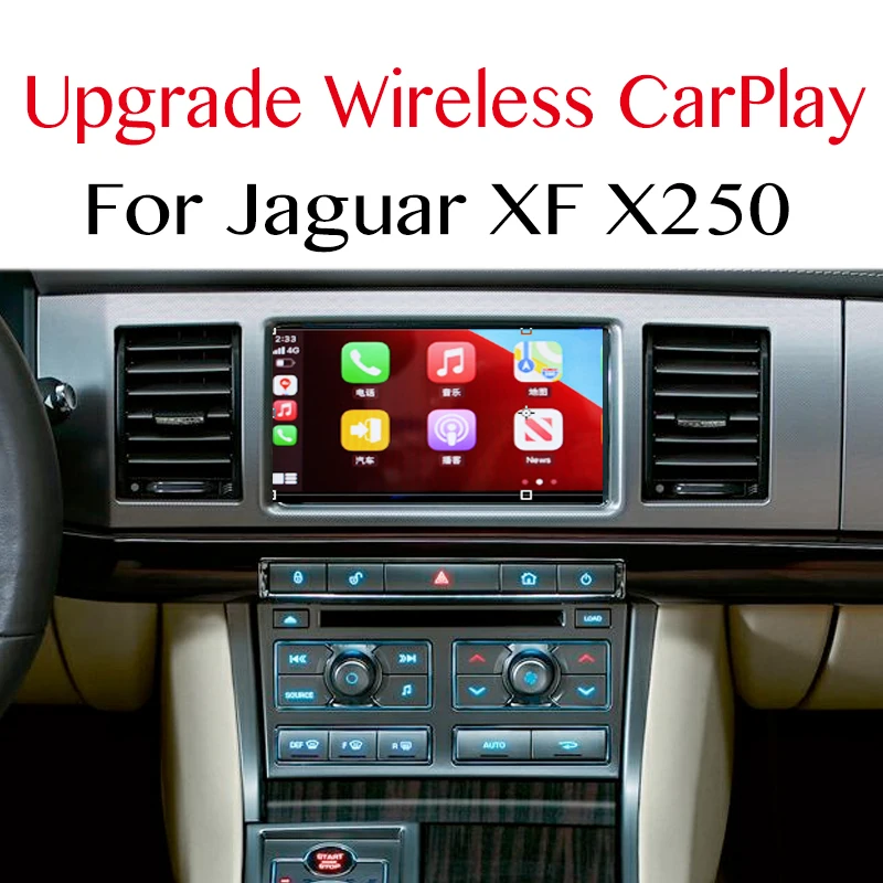sombra traductor Acumulativo Navegador GPS Multimedia con pantalla para coche, accesorios de Audio,  Radio, navegación, CarPlay, Para Jaguar XF X250 250 2007 ~ 2015 - AliExpress