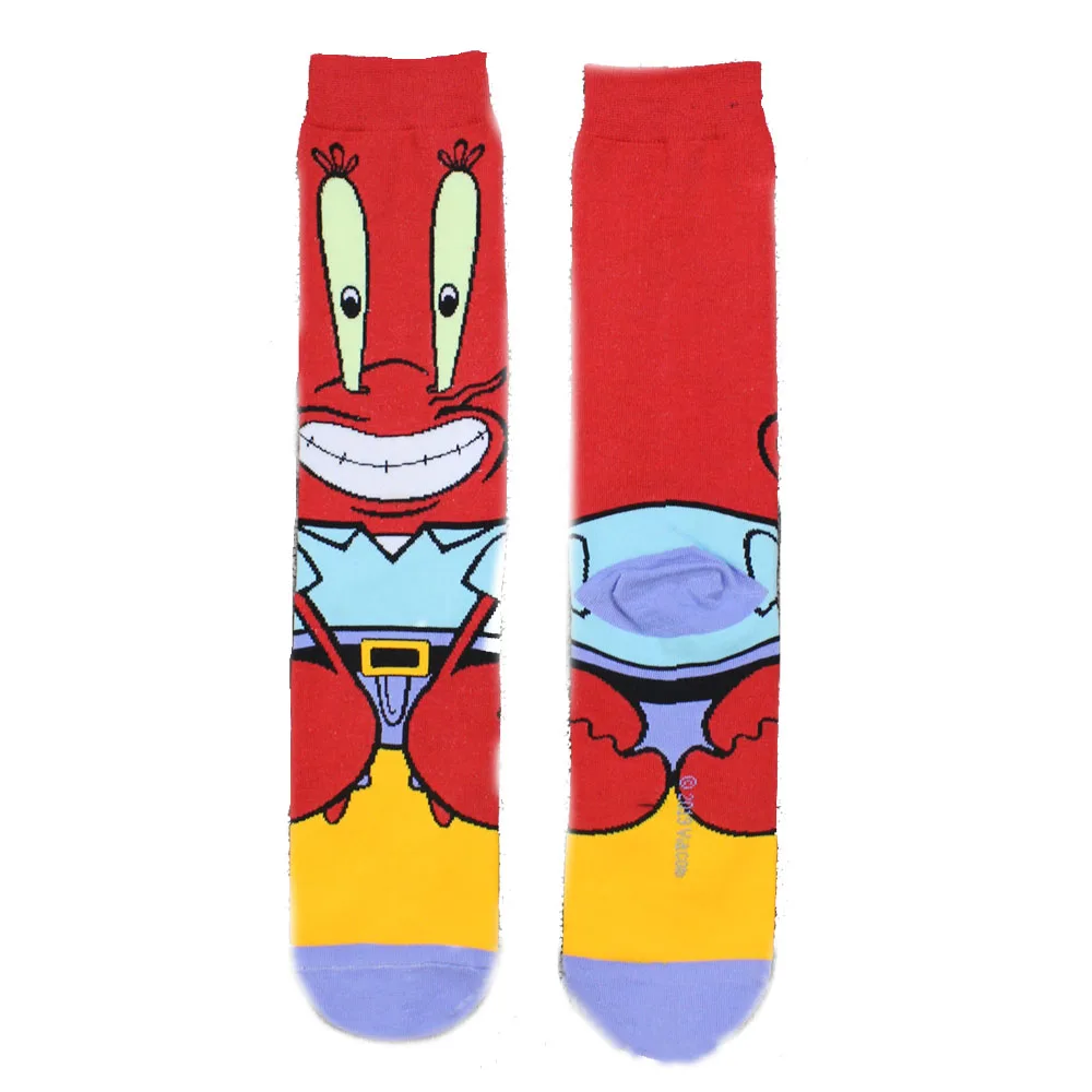 Мужские брендовые хлопковые носки с героями мультфильмов Harajuku, милые женские носки унисекс для скейтбординга, хипстерские модные короткие носки с животным принтом - Цвет: 10