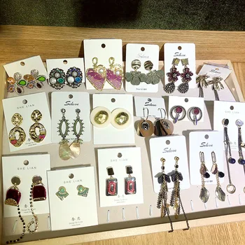 

30 Pairs/lot fashion women stainless steel earring lot jewelry wholesale top quality stainless steel jewelry earrings 201108-130