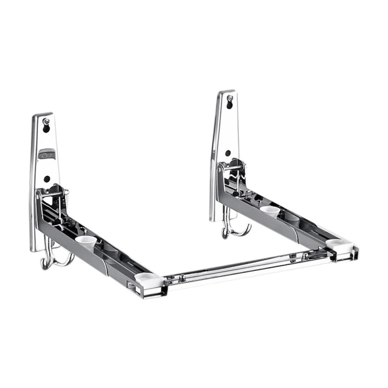 

ABUI-Stainless Steel Microwave Oven Shelf Wall-Mounted Kitchen Shelf Retractable Bracket Oven Rack Thicken Version