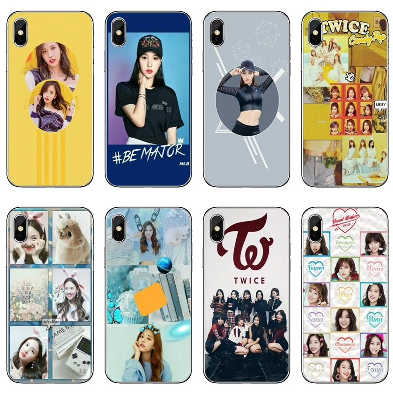 Мягкий чехол для телефона Twice Mina Momo Kpop Samsung Galaxy A70 A60 A50 A40 A30 A10 A9 A8 A6 J4 J6 Prime Plus