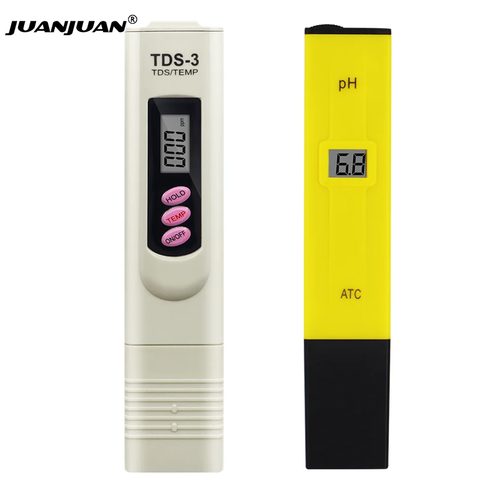 Jellas 2-In-1 Pocket Size Handheld Water Quality Tester for Household TDS Meter 