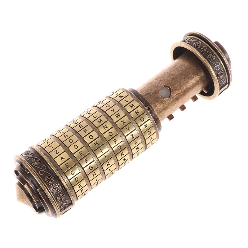 I LOVE U Da Vinci Educational toys Metal Cryptex locks gift ideas Da Vinci Code Lock To Marry Lover Escape Chamber Props