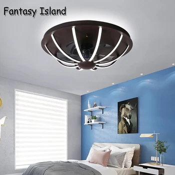 

Ceiling ventilator lamp Fan Light Bedroom Living Room Lamps Integrated LED Fans AC220V Pure Copper Motor with remote contorl