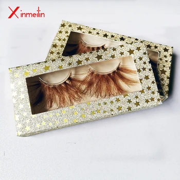 

25mm 3D brown mink lashes bulk wholesale beauty natural individual false eyelashes Makeup thick fluffy lash extension supplies