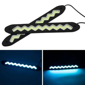 

12v Daytime Running Light Waterproof COB LED Day Light Fog Light Flexible Cars Running Lights for Motor DRL Ultra Bright