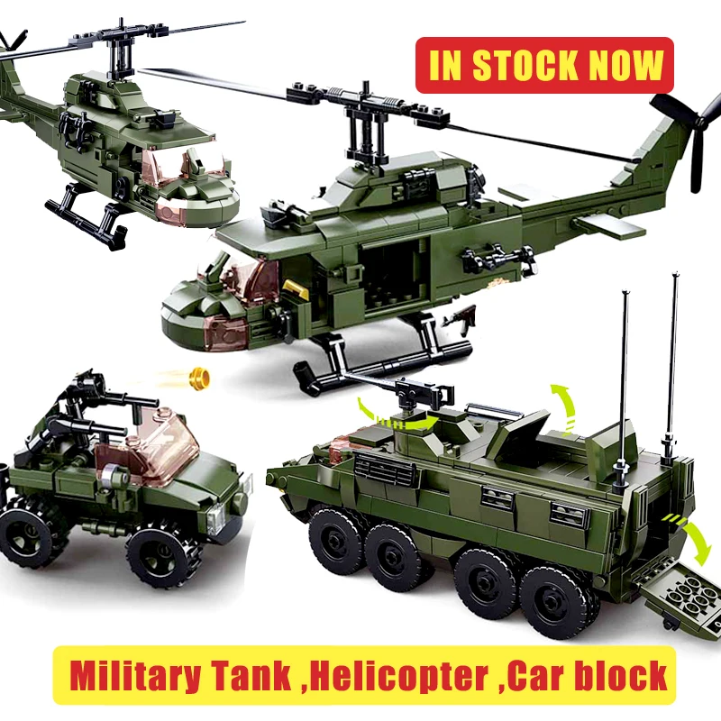 Sluban WWII GAZ-67 camion léger//JEEP Mini Figures compatible Building Bricks
