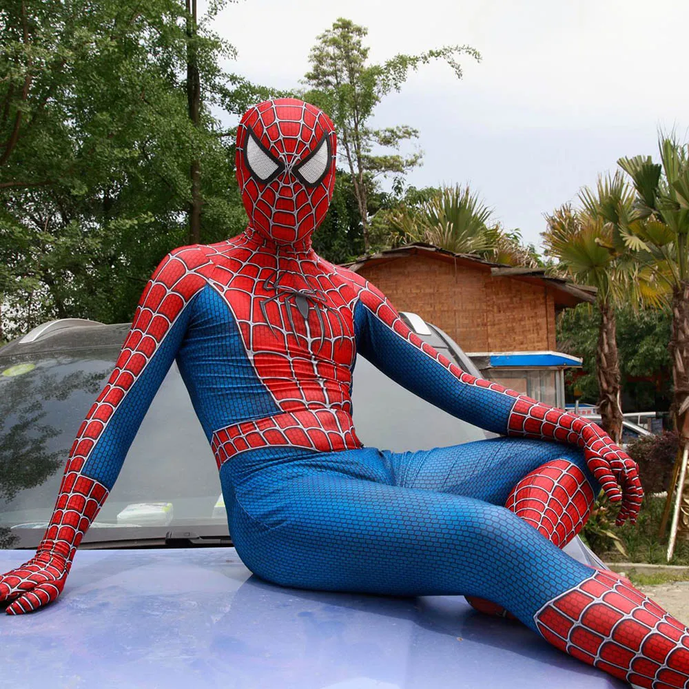 Мужской и Женский карнавальный костюм Raimi Spider, костюм Zentail, классический костюм супергероя паука, костюм для вечеринки на Хэллоуин, боди