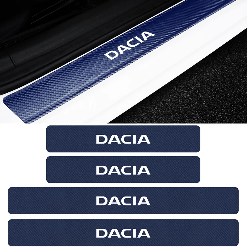 4 шт. защитные наклейки на пороги автомобиля из углеродного волокна|Наклейки