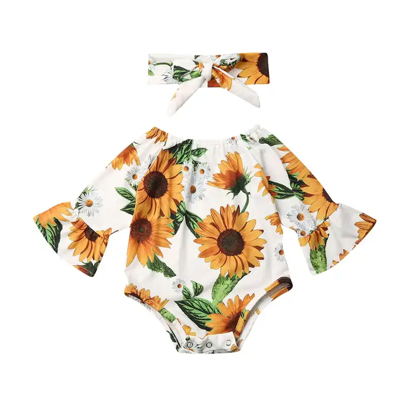 sunflower print headband