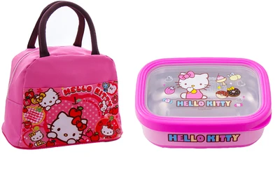 Мультфильм KT Doraemon SUS304 Bento Box контейнер для еды и обедов 470 мл 900 мл 1400 мл - Цвет: design 1 with bag