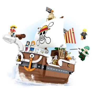 

IN STOCK 1048 PCS SY6297 One Piece Movie Series Collector Edition Building Blocks Bricks Educational Toys for Children Gifts