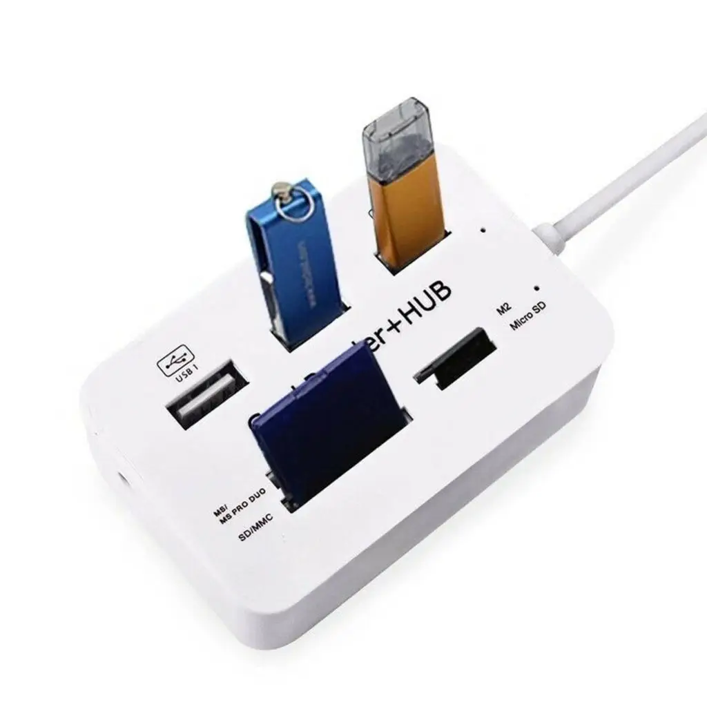 Мульти 7 в 1 usb-хаб 7 портов 10 Гбит/с привод 4 режима карты памяти для ПК