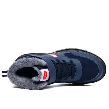 

2020 Winter Keep Warm Plush Leather High-Top Sports Shoes 8902