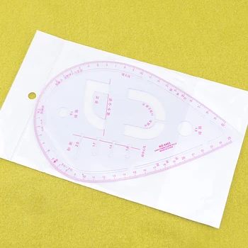 

Multi-purpose Sleeve Curve Ruler Pocket Collar Draw Line Clothing Yardstick Ruler Clothes Designer Sewing Tailor Proofing Ruler