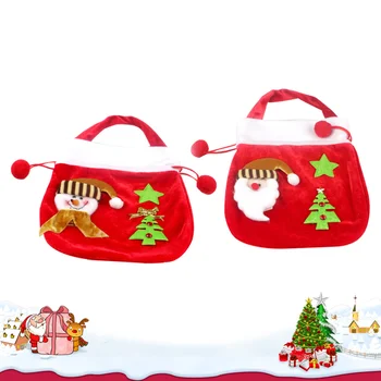 

2pcs Souvenir Bags Funny Chic Christmas Gift Bag for Home Party Festival