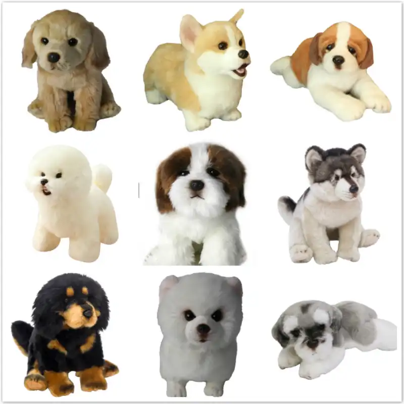 realistic dog plush