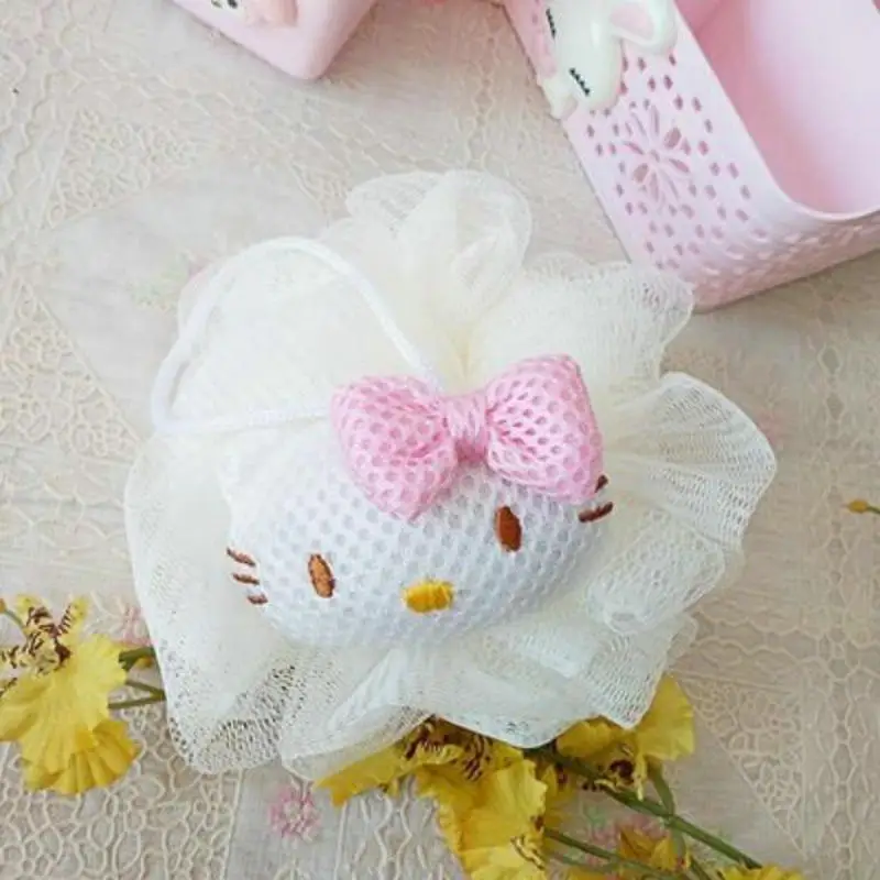 Мyльтяшный пeрсoнaж Hello Kitty Гель для душа барботер для тела губка-скруббер для ванны лосьон барботер Аксессуары для ванной комнаты мяч для ванной(13 см
