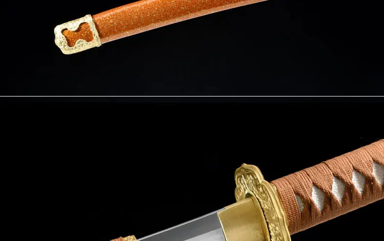 Full Handmade T10 Carbon Steel Clay Tempered No-Hi Blade Razor Sharp Japanese Samurai Katana Sword Battle Ready