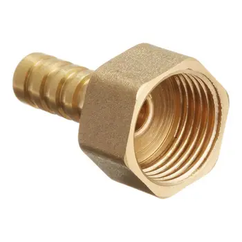 

5 Pcs 1/2 inchPT Female Thread to 10mm Air Hose Barb Brass Straight Coupler Fitting