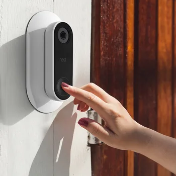 

Wall Plate Compatible with Nest Hello Adjustable Wedge Wedge Double Coated UV Resistant Hard ABS Material Matt Finish