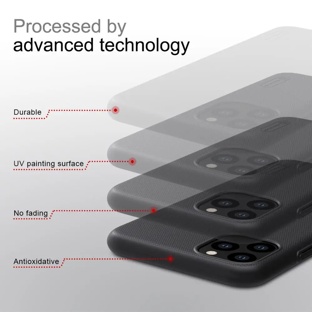 Защитный чехол Nillkin для iPhone 11 Pro Max XS XR X сверхматовый Жесткий Тонкий накладка из
