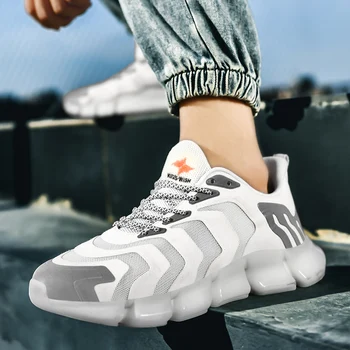 

Breathable sports fashion casual men's trendy shoes Men's Casual Shoes Lace-up Lightweight Vulcanized Shoes Zapatillas De Hombre