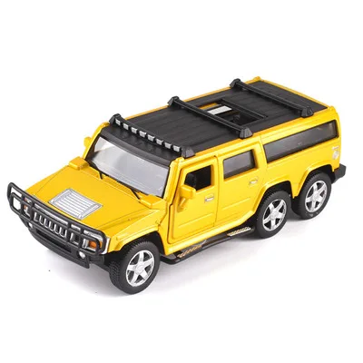 Горячая 1:32 шестиколесная Hummer сплава Полиция внедорожных игрушечные машины Звук Свет задерживаете игрушечный танк автомобилей для детей Подарки - Цвет: 5