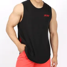 Жилет для фитнеса, мужской костюм, одежда для мышц и железных жилетов, i-образный тренировочный костюм, спортивная свободная футболка без рукавов