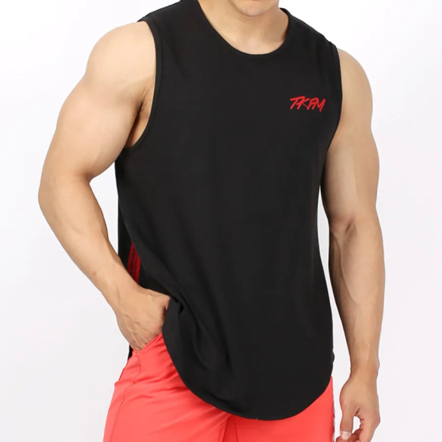 

Fitness Vest MEN'S Suit Muscle Brother Clothes Line And Iron Waistcoat I-shaped Training Suit Sports Loose Sleeveless T-shirt