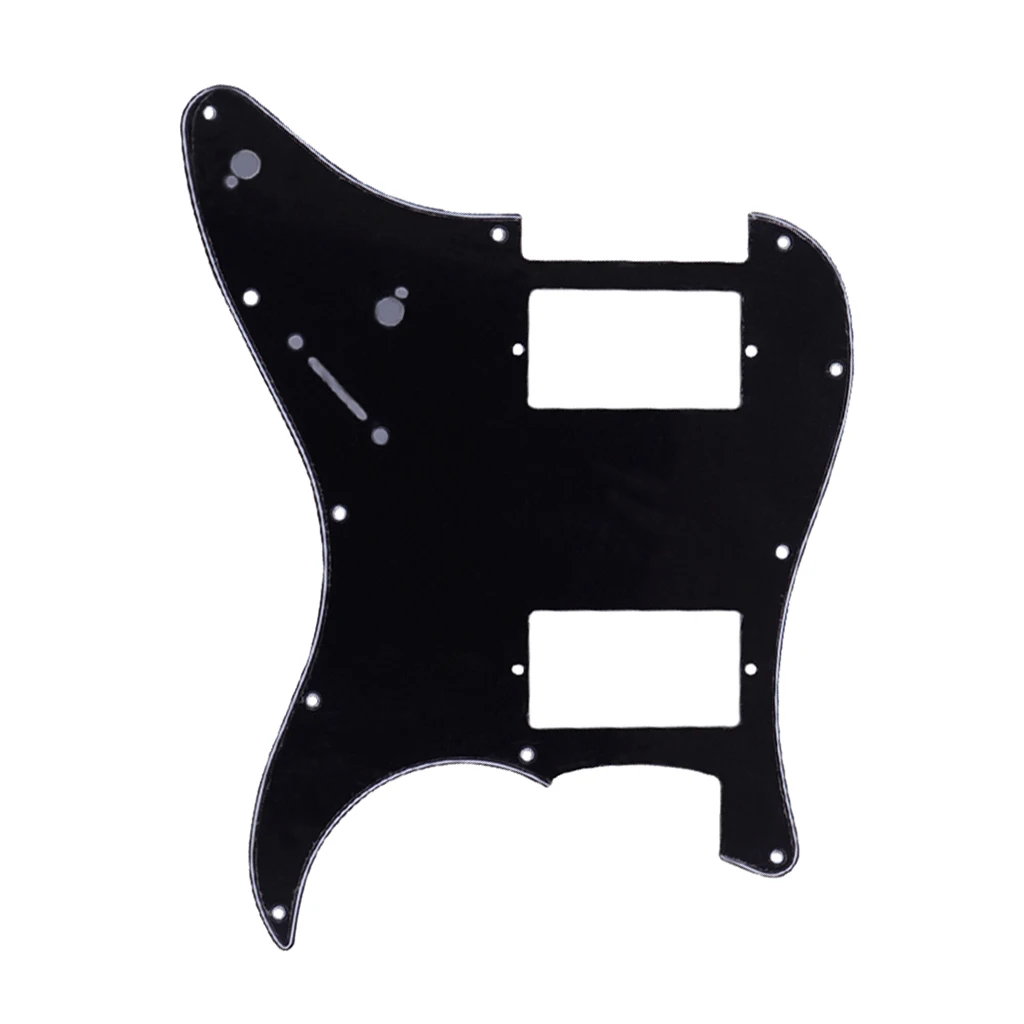 2 Ply Jazz JB Bass Guitar Pickguard Scratch Plate With 11 Mounting Screw Holes Black Guitar Accessories