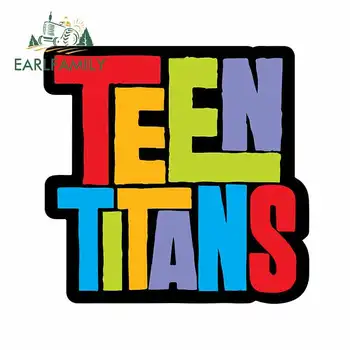 

EARLFAMILY 13cm x 12.6cm For Teen Titans Car Stickers DIY Fine Decal Suitable For VAN RV Motorcycle Car Door Protector