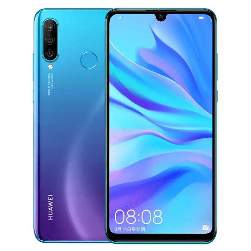 huawei P30 Lite Nova 4e смартфон 6,1" Kirin 710, четыре ядра, 6 ГБ ОЗУ, 128 Гб ПЗУ, Android 9,0, 3340 мА/ч, телефон с отпечатком пальца