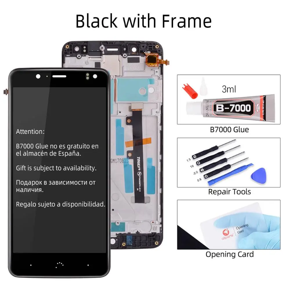5," OEM lcd для BQ Aquaris V lcd дисплей сенсорный экран с рамкой для BQ Aquaris U2 lcd для BQ Aquaris U2 Lite дисплей дигитайзер - Цвет: Black With Frame
