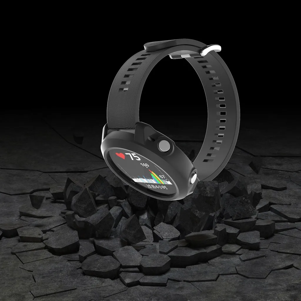 Мягкий сменный силиконовый тонкий чехол для часов Garmin Forerunner 645 Music Watch