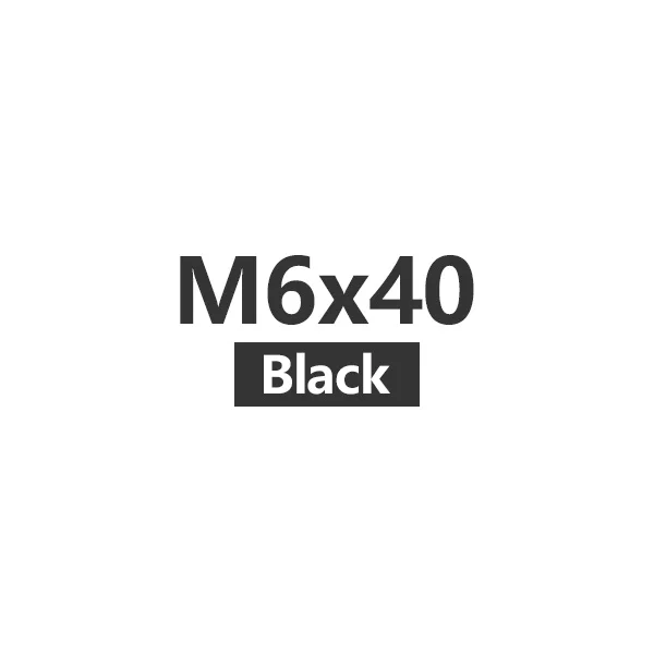 M6x40 Black Риска Титан велосипедный вынос руля болт M6x30/35/40/50 мм шоссейные горный велосипед Гарнитура Топ Кепки крепления крышки гайка ходового винта - Цвет: M6x40 Black