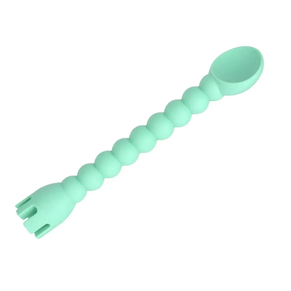 2-In-1 Silicone Baby Spoon feeding dishes Tableware for children Hot Sale Baby Soft spoon soup Feeding Kitchen Tools 4FM