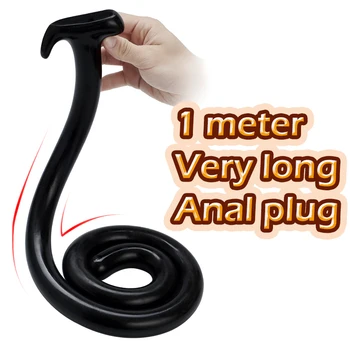 1M Super Long Dildo Huge Silicone Long Anal Dildo Butt Plug Erotic Adult Sex Toys For Women Men Anus Dilator Anal Plug Expander 3