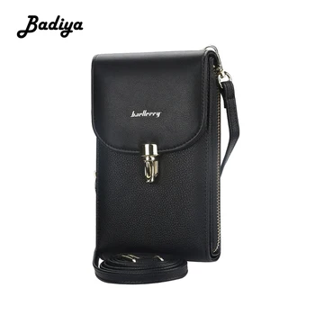 

Brief Women Shoulder Bag PU Leather Solid Color Large Capacity Phone Coin Card Purse Crossbody Bag Casual Lady Messenger Bag