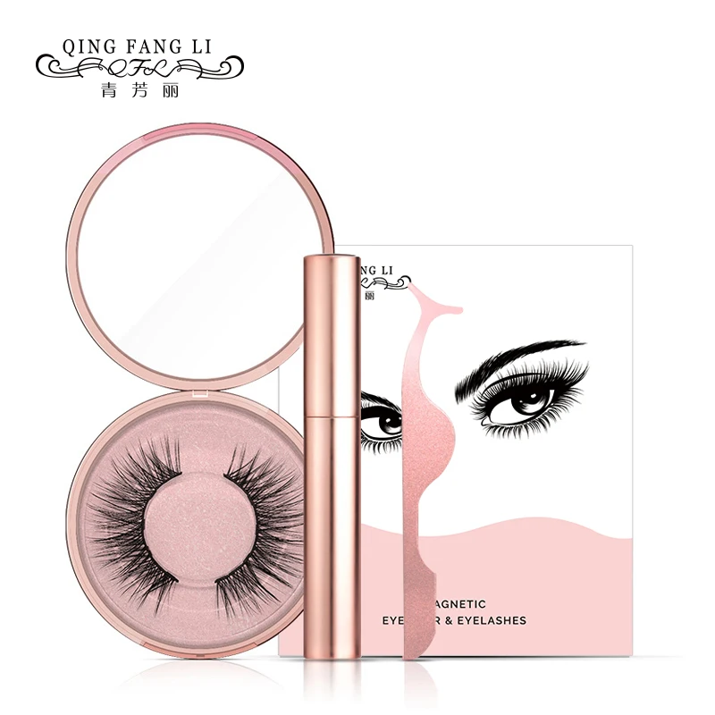 Magnetic False Eyelashes No Glue Full Eye 5 Magnet Reusable Fake Eyelashes Natural Soft Eyelashes Extension 2