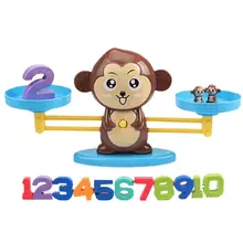 Math Match Game Board Toys Monkey Digital Balance Scale Toy Kids Educational Toy Addition Subtraction Math Toys