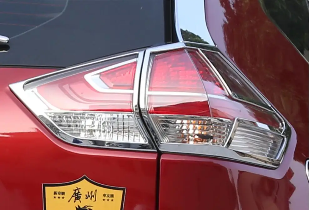 ABS Хром Передняя фара автомобиля+ задний фонарь Крышка лампы отделка для Nissan X-Trail