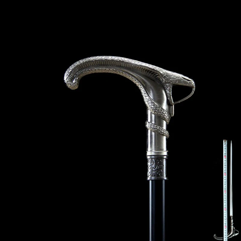 

Cos Snake Head / Peacock Shaped Cane Good Gift for the Elderly 90cm Metal