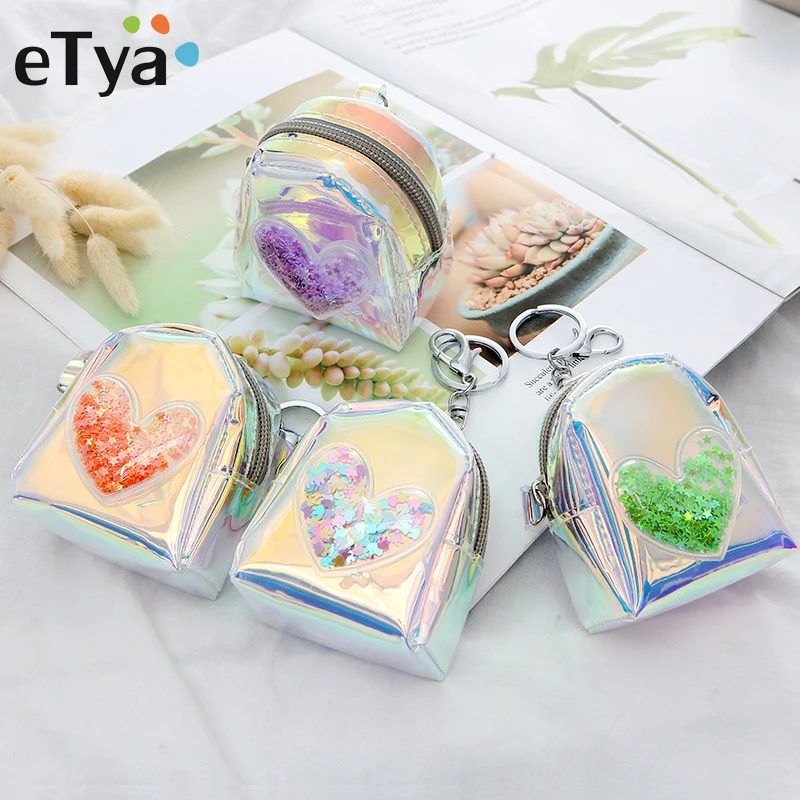 

eTya Cartoon Key Ring Coin Purse Women Wallets Small Cute Key Money Mini Bag for Kids Girls Ladies Purse Fashion Change Pouch