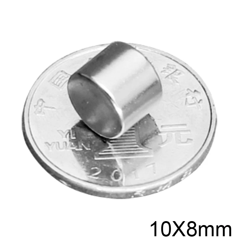 Круглые мощные магниты 10x8 мм неодимовые размером постоянный мощный магнит NdFeB 10*8