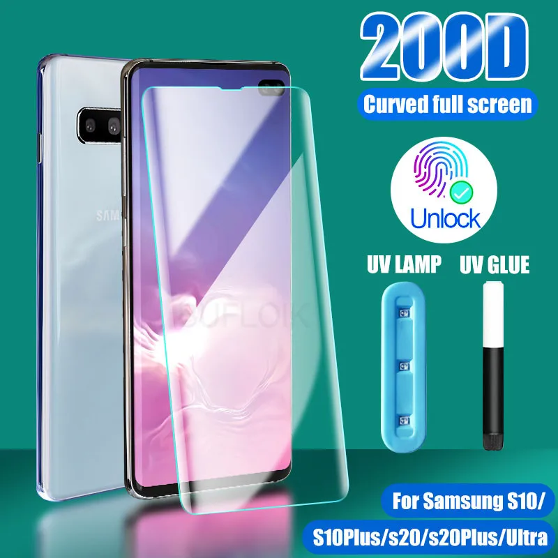 Защитное стекло для Samsung Galaxy S8 S9 S10 S20 Ultra Plus Note 8 9 10 | Мобильные телефоны и