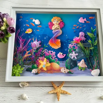 

Handmade Diy Material Package for Children's Toys Three-dimensional Mosaic Marine Life Sticker for Kindergarten Gifts